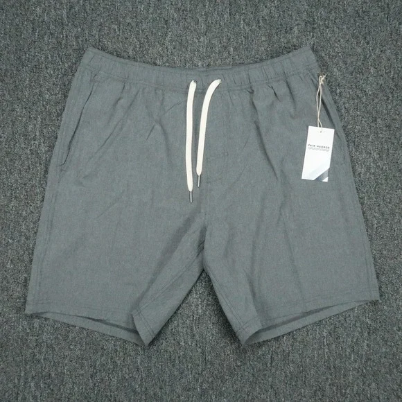 Fair Harbor Swim Shorts Mens XL Gray One Short Beach Stretch Swimming