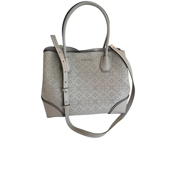 Michael‎ Kors Mercer Gallery Perforated Leather Crossbody  Bag Laser Cut Floral