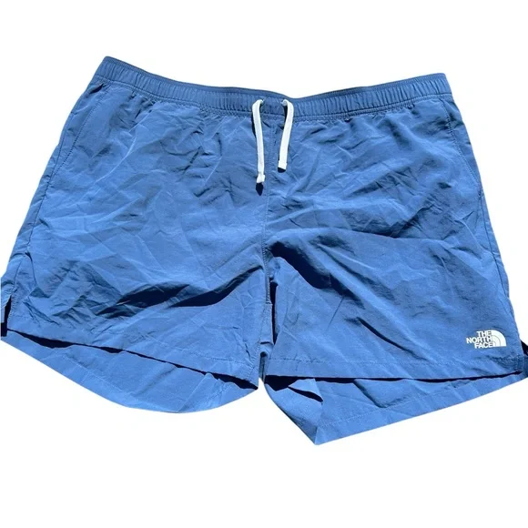 The North Face Mens Class V Water Shorts Blue Ripstop Elastic Waist  XXL