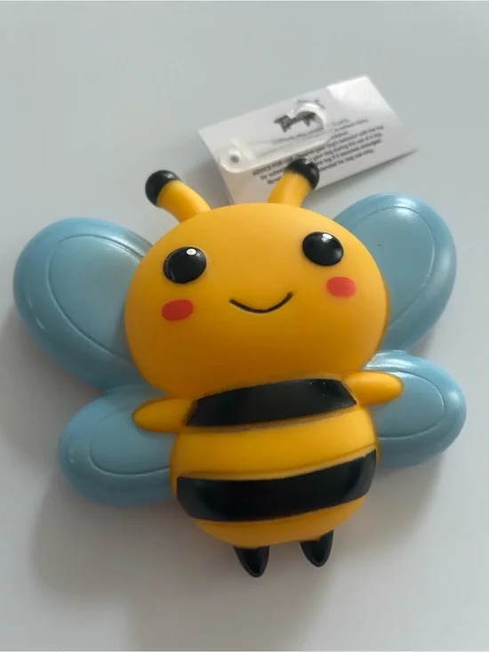 Joyhound Bumblebee Vinyl Squeaker Dog Toy Yellow Blue NWT
