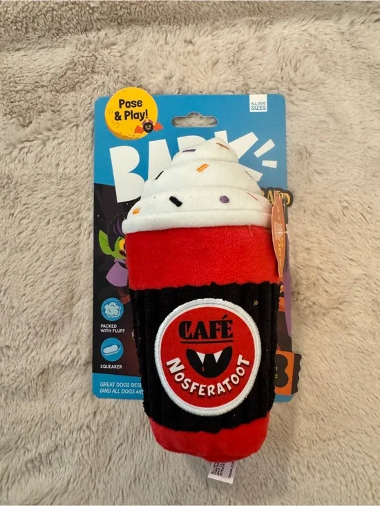 NWT Bark IV Drip Coffee Dog Toy