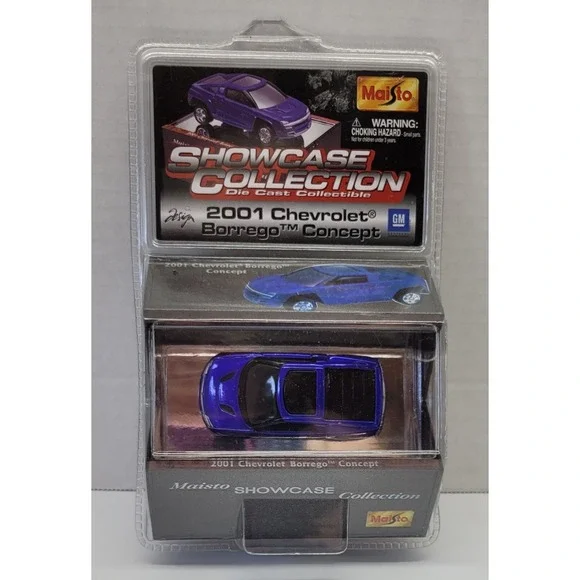 Maisto 2001 Showcase Collection, 2001 Chevrolet, iridescent blue, New in Package