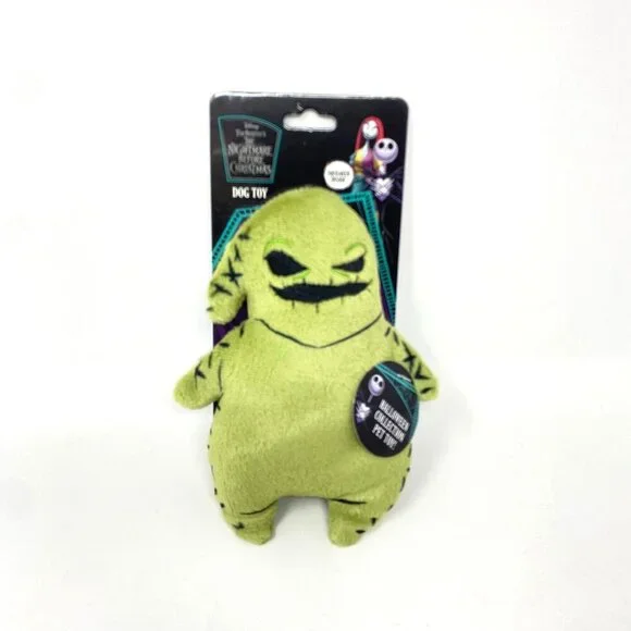 Disney Nightmare Before Christmas Oogie Boogie Dog Plush Toy Green Squeaker