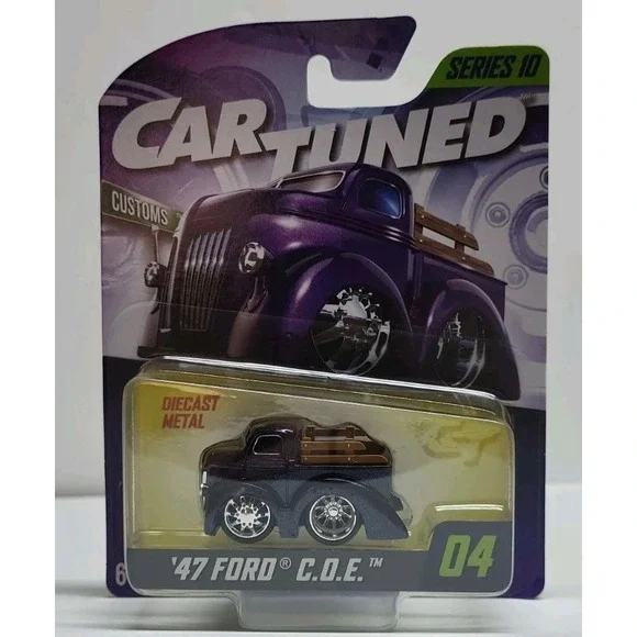 Car Tuned Series 10 Customs Street '47 Ford‎ C.O.E. #04 Purple 2026 Release Toy