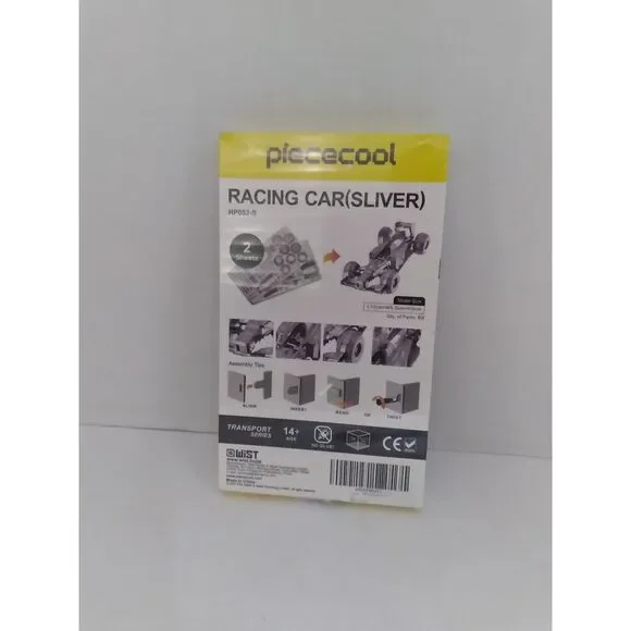 Piececool Racing Car‎ 3D Metal Model Kit - Silver Formula 1 DIY Assembly Level 5