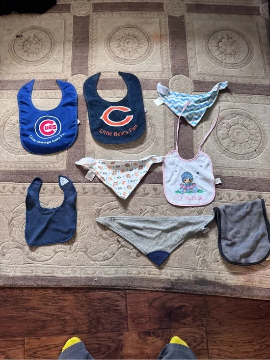 Baby Bib - Blue Little Cubs Fan