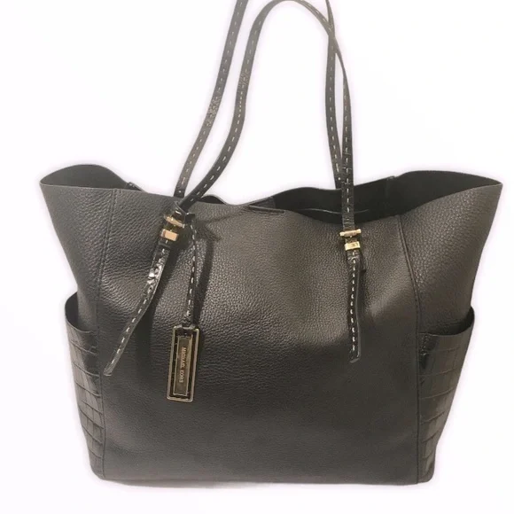Michael kors luxury collection black leather bag