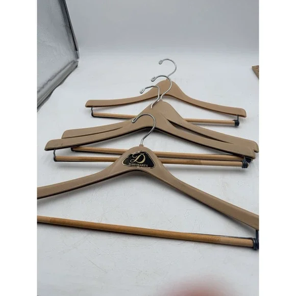 Lot Of 4 Vintage Wooden & Plastic Suit Hangers & Pants Lexington KY Dawhares