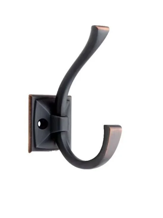 4-3/8 Liberty Ruavista Coat And Hat Hook Bronze Rubbed Copper Highlights