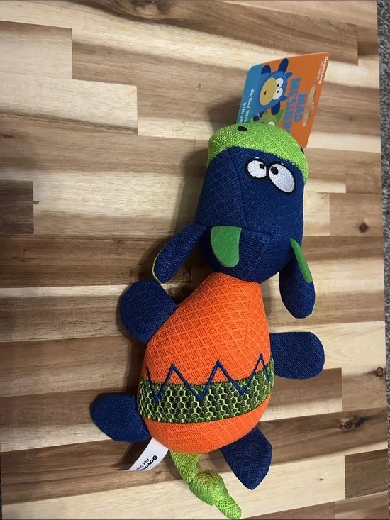 Plush Turtle Stuffed Animal Toy - Blue, Orange & Green