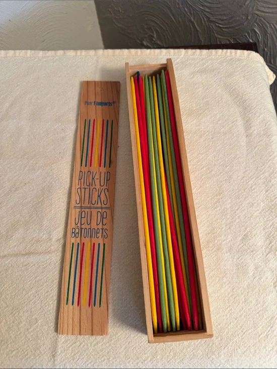 Pier 1 Pick-Up Sticks Set — Red, Yellow, Green, Blue