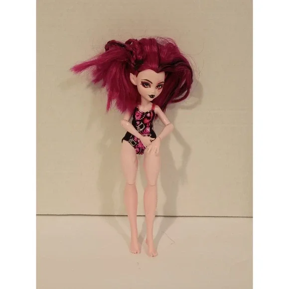 Monster High Draculaura Swim‎ Class Doll Pink Black Hair G1 Mattel Toy