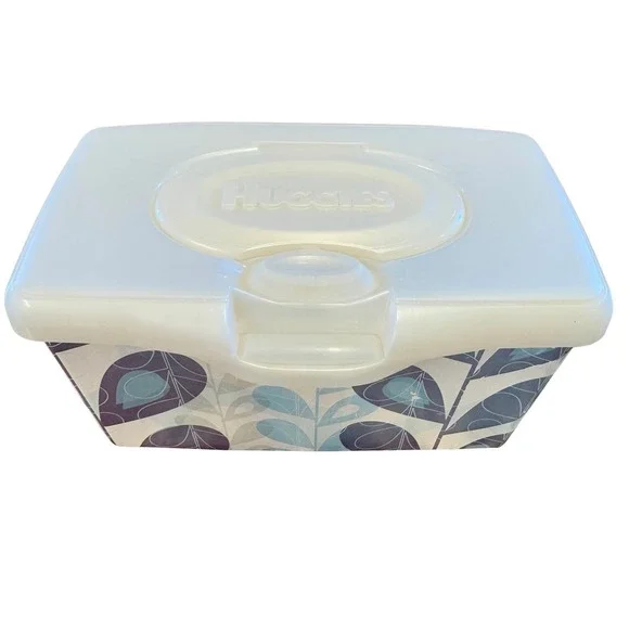 Huggies Baby Wipes Container EMPTY Wipe‎ Case Holder Blue & Purple