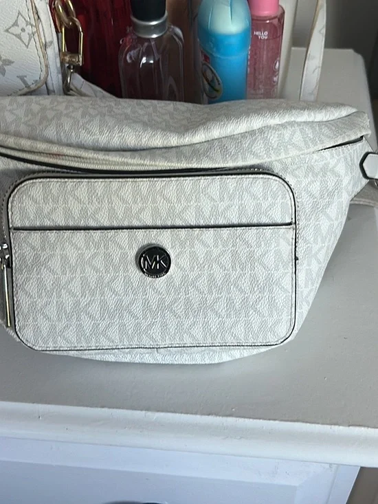 Michael Kors Off-White MK Logo Belt Bag