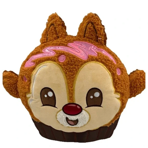 Disney Munchlings Chip and Dale Plush Pillow Chocolate Truffle 2 Sided 15 Inch