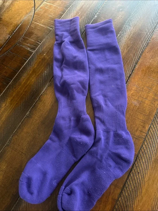 Purple Men's Baseball Socks - Unbranded