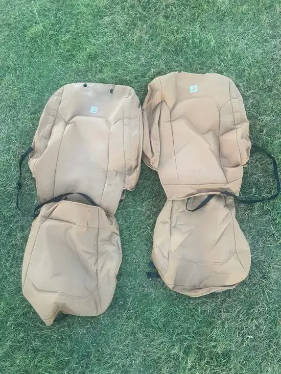 Carhartt Duck Weave Front Seat Covers for 2017-2019 Ford F-250/F-350/F-450/F-550