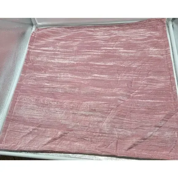 Crushed Velvet Pink Pillow Covers 23x23