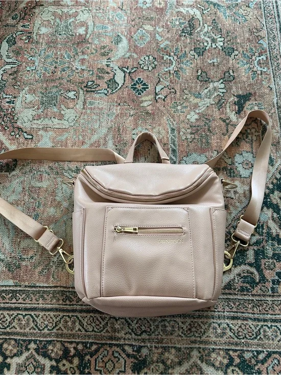 Fawn Design Blush Pink Convertible Baby Bag Backpack