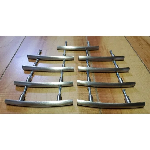 Brushed Nickel‎ Cabinet Door Handles  Drawer Pulls 5.25 inch Lot Of 9