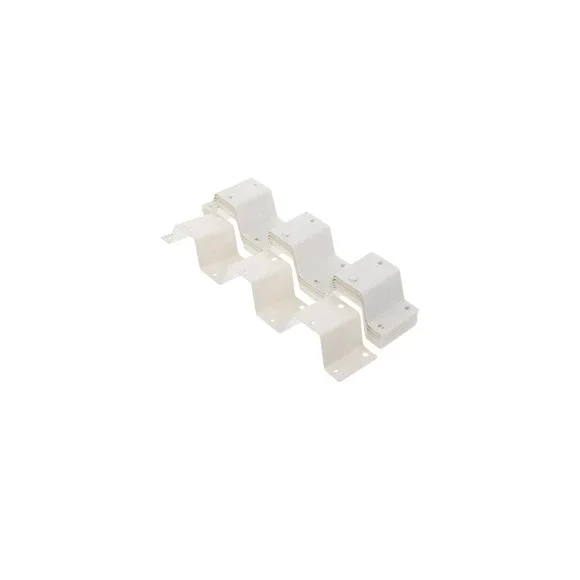 White Drawer Organizer Support Brackets - Neutral Storage Hardware
