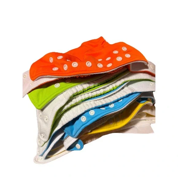 Charlie Banana OS Cloth Diapers‎ Lot 12 Covers No Inserts Fun Bright Colors EUC