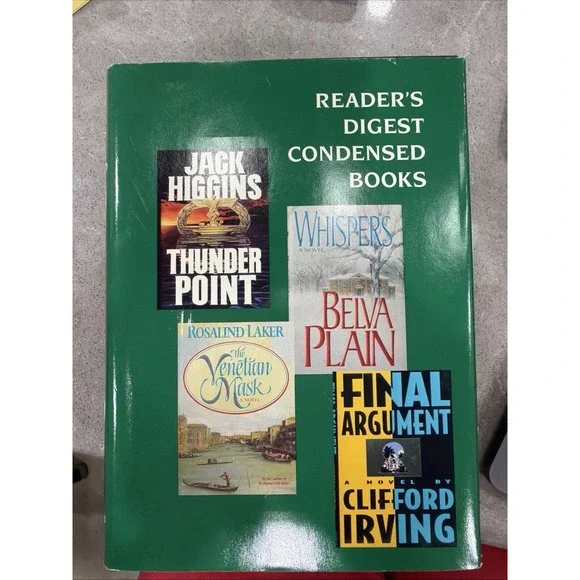 Reader's Digest Condensed Books Vol 5 1993 HC Thunder Point, Whispers, Final...