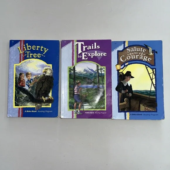 ABeka 4th grade‎ readers (Salute to Courage/Liberty Tree/Trails To Explore)