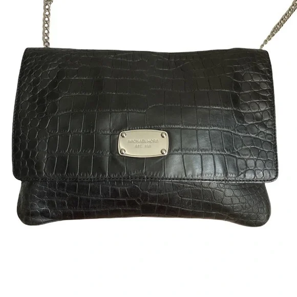 Michael kors crocodile embossed bag