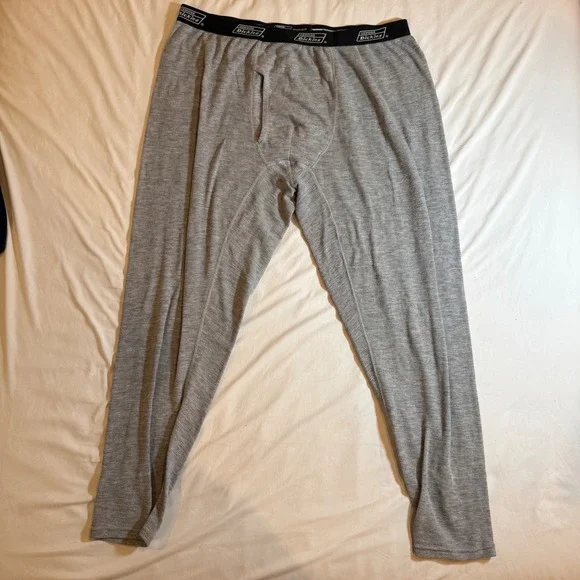 Genuine‎ Dickies Mens Gray Thermal Base Layer Pants Wool Blend Long Johns Large