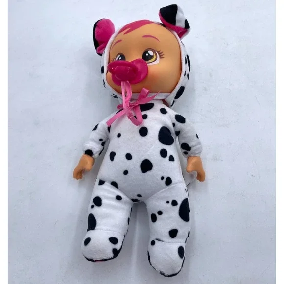 Cry‎ Babies Tiny Cuddles Dalmatian Puppy Plush Baby Doll *Dotty* Dog 10
