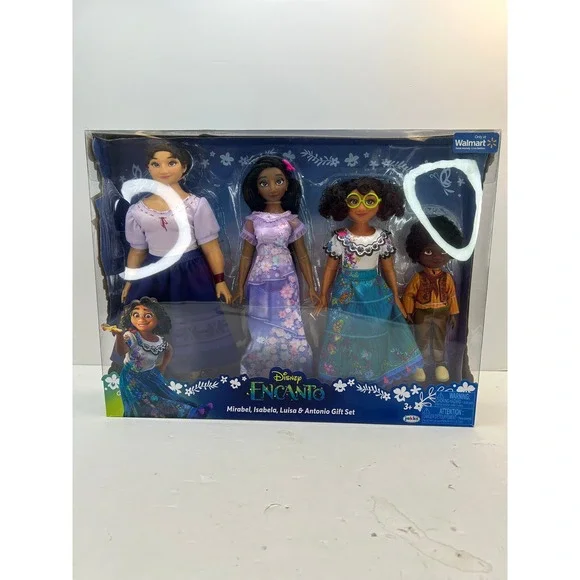 Jakks Disney Encanto Gift Set 4 Dolls Mirabel Isabela Luisa Antonio Multicolor