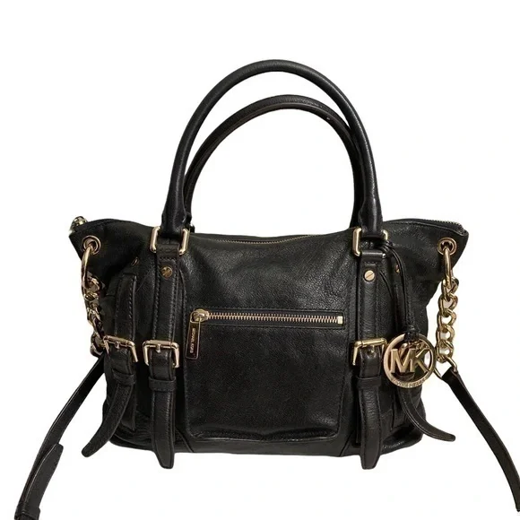 Michael Kors two way leather satchel bag