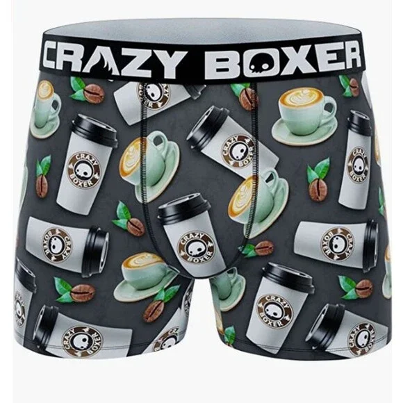 Crazy Boxer Premium Coffee (Take Out Mug) Men's Boxer Briefs - Small