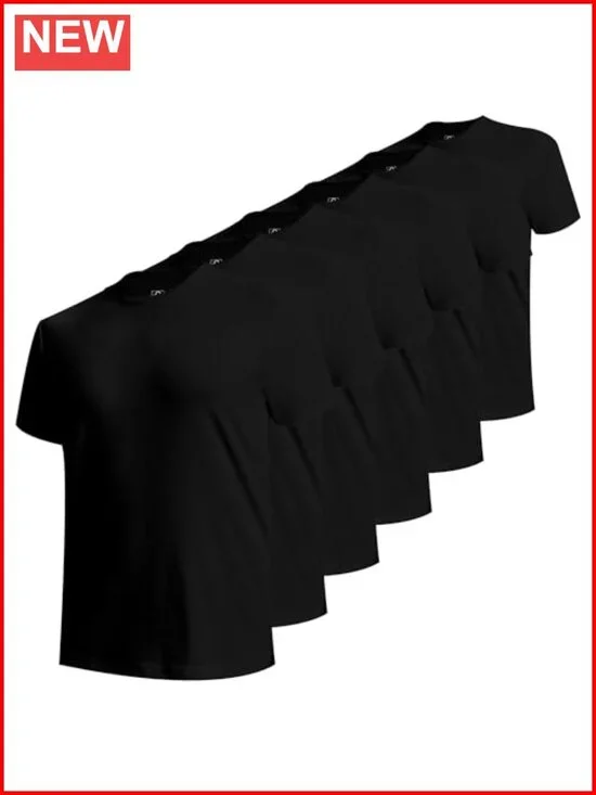 Moisture Wicking Undershirts Breathable Stretch Tees 6 Pack
