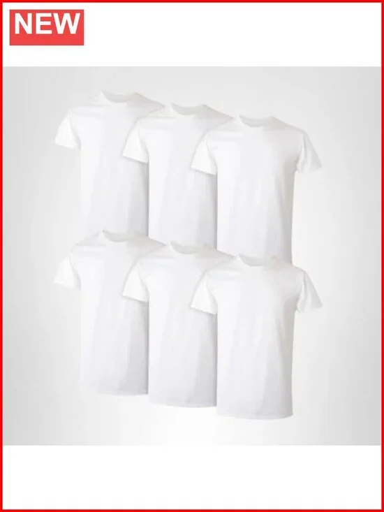 Soft Cotton Stay-Tucked Undershirts Multipack, Moisture-Wicking, Tag-Free
