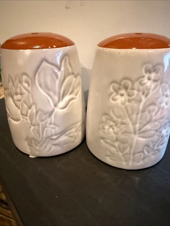 Pier 1 Glazed Terracotta Salt & Pepper Shaker