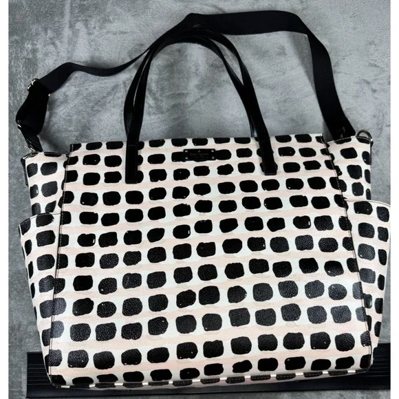 Kate Spade Grove Street Kaylie Pink/ Black/ Beige/ White Baby  Bag one size