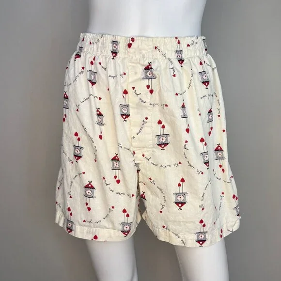 Vintage 1950s Valentine Boxer Shorts, Munsingwear Size 32, Underwear, Pajama