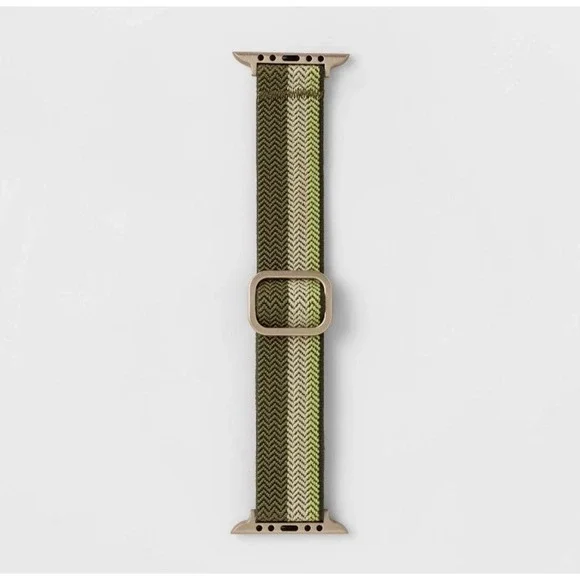 Heyday Apple Watch Band 42-49mm Sage Olive Elastic Adjustable Fits 135-215 mm