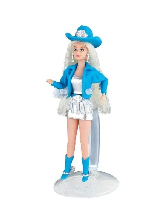 Barbie Cowgirl Mini Doll in Pink & Blue Packaging
