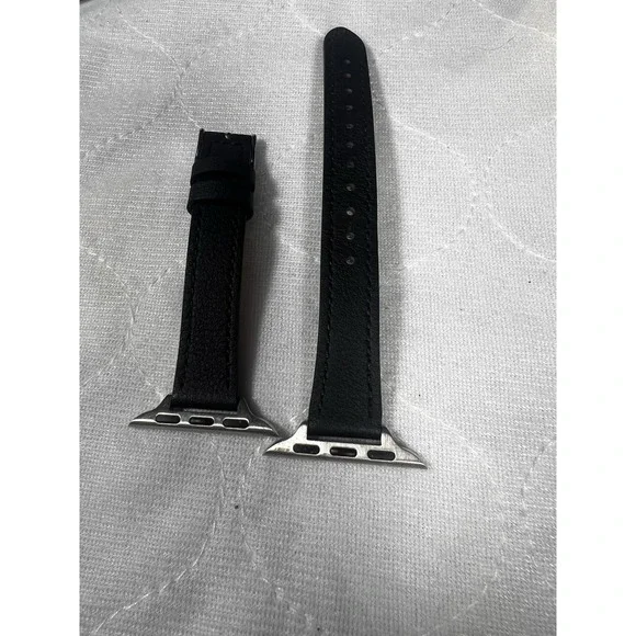 Black Genuine Leather Apple Watch Band For 10 9 8 7 6 5 SE 40/44/41/45/42/46mm
