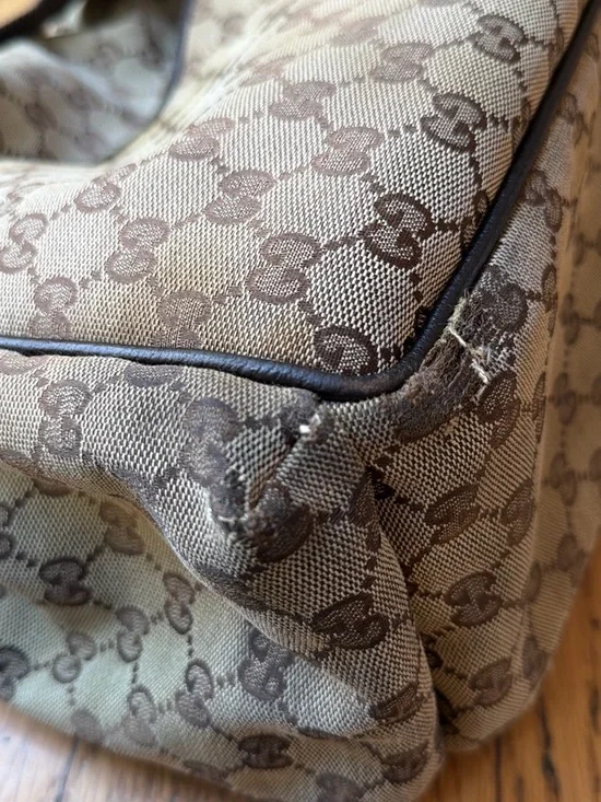 GUCCI GG Canvas Monogram Diaper Baby Bag