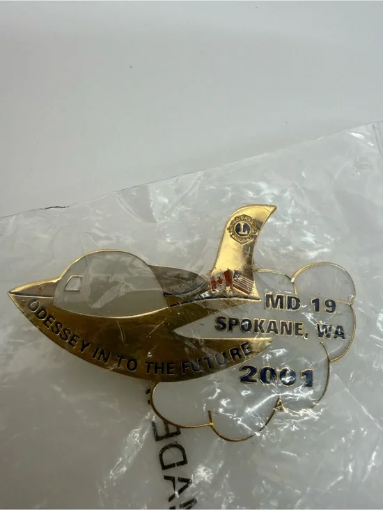 Lions Club MD-19 Spokane WA 2001 Odyssey Into the Future Convention Pin Sealed