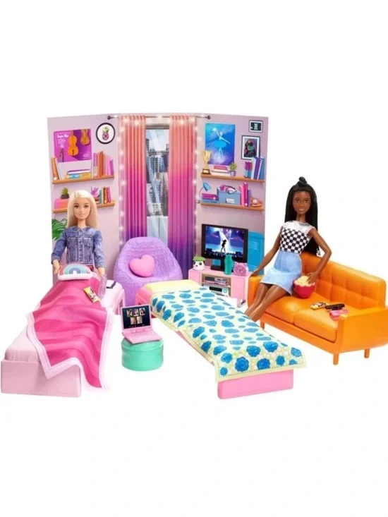 Barbie College Dorm Room Playset Big City Big Dreams w/ Furniture & Accessories