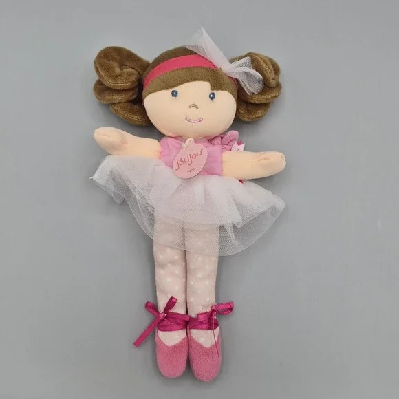 JoLijou Paris Les Tutus DouDou et Compagnie Plush Doll Ballerina Brown‎ Hair