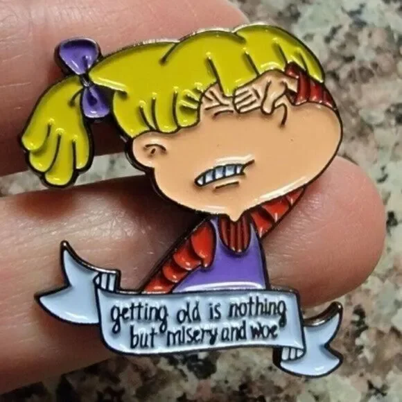 3/20 Rugrats Angelica Getting Old Enamel Pin