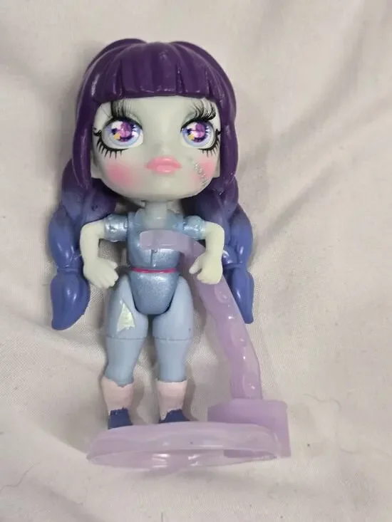 Zombaes Forever Doll Strike Out! Figure Cake Topper Glitter Fashion Blue