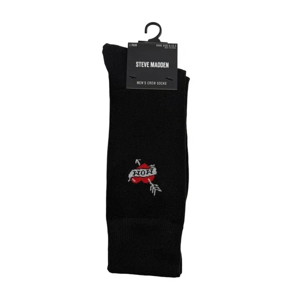 Pack Of 6  - Steve Madden Men's Crew Socks 