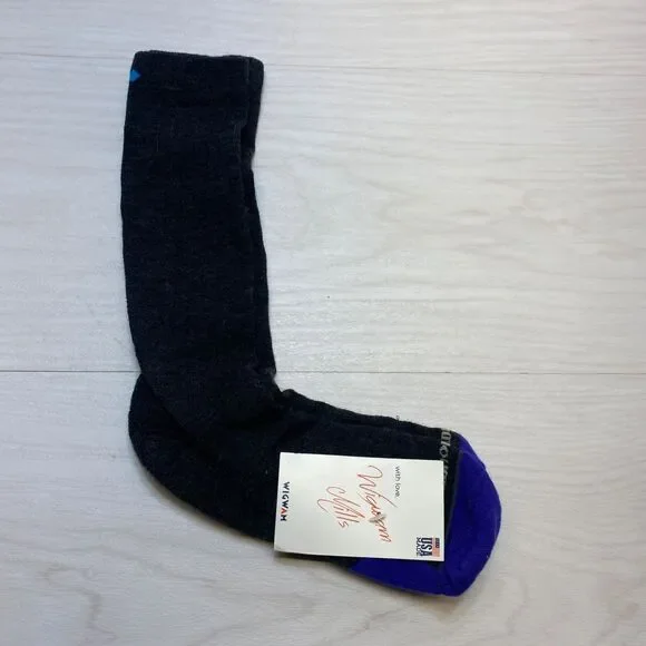 Wigwam Allen Edmonds Socks Gray Blue Mens Merino Wool Blend‎ USA